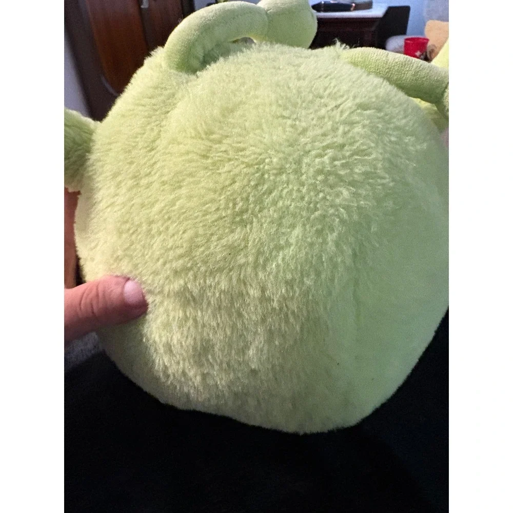Beastie Buds Lime Green Alien Monster Plush Round Fuzzy Stuffed Toy JME & Co